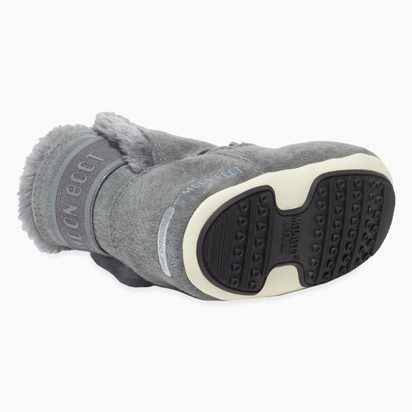 Baby Moon Boot Suede Crib Boots 21-22 Eu (5.5-6.5 Us) Grey - Picture 3 of 10